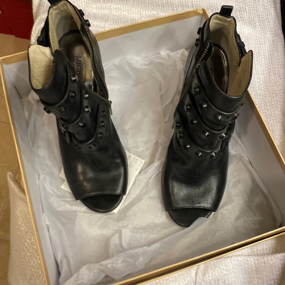 Michael Kors Bryn Open Toe Boots